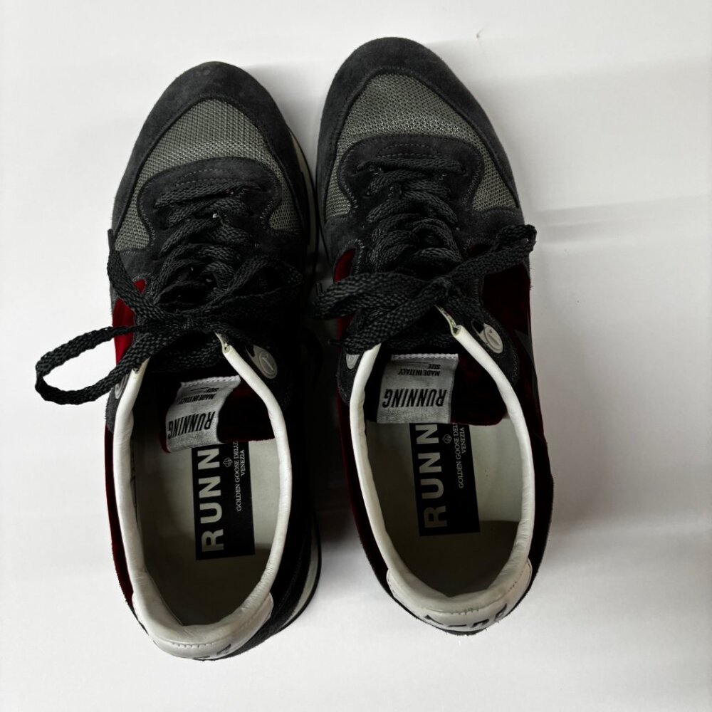 Golden Goose women's Gray, Red & White Low-Top Speakers - Picture 3 of 11